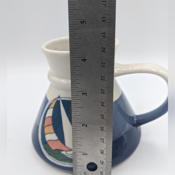 Vintage 1980s Otagiri Japan Spill-Safe Travel Coffee Mug Sailboat Art - Picture 10 of 10